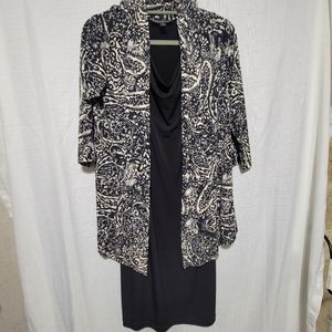 Black Dress and Cardigan